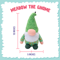 Meadow the Gnome Green Plush Squeaky Dog Toy - 10"