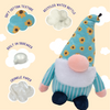 Sunny the Gnome Blue Plush Squeaky Dog Toy - 10"