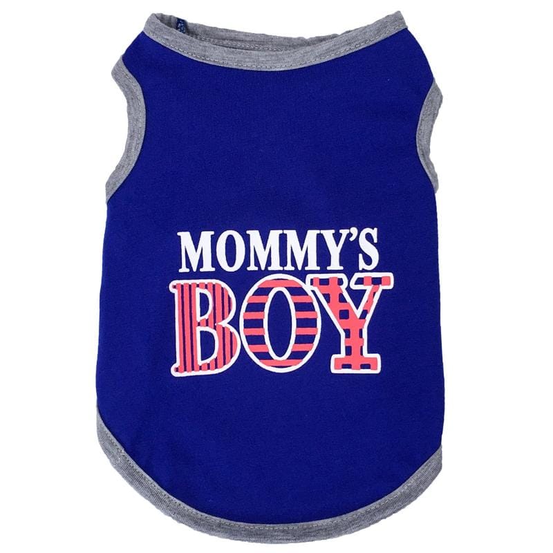 AE-HPS Tee's XS Mommy's Boy Blue / Red Dog T-Shirt