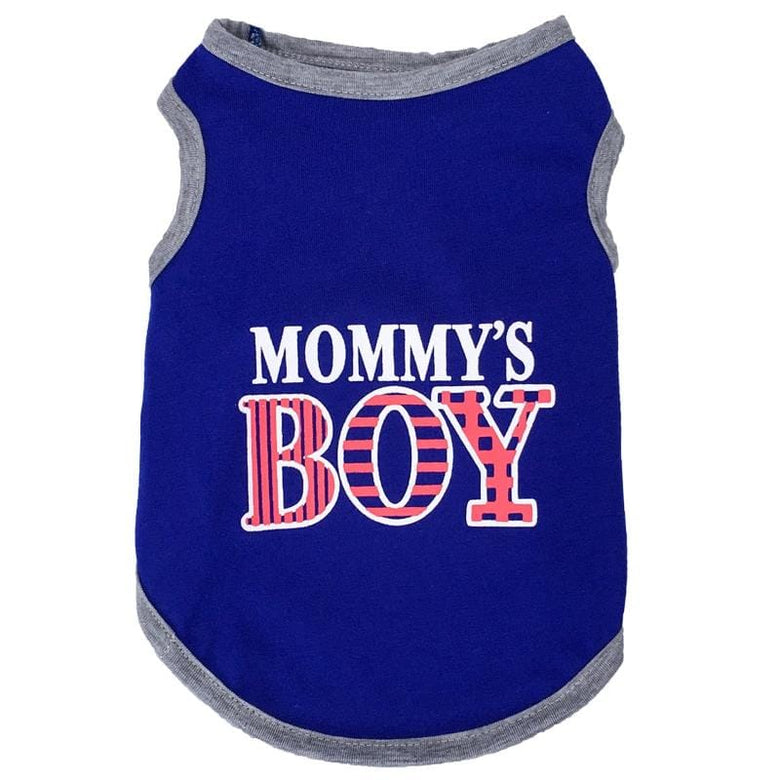 AE-HPS Tee's XS Mommy's Boy Blue / Red Dog T-Shirt