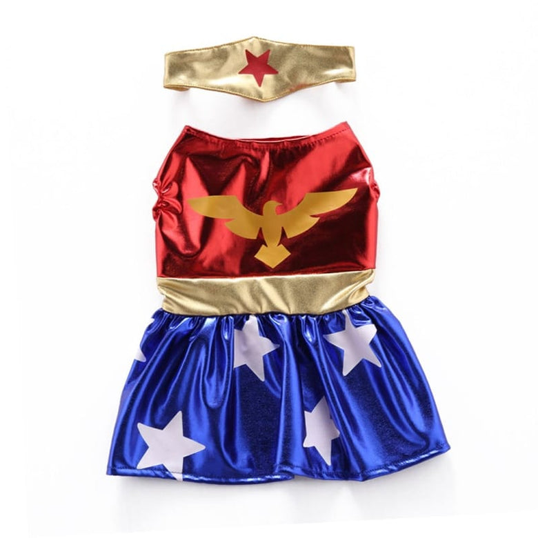 AE-DOGGYZSTYLE dog apparel Wonder Woman Pet Costume