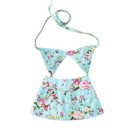 AE-HHS Swimwear Blue / SM Floral Pet Bikini - 2 Piece