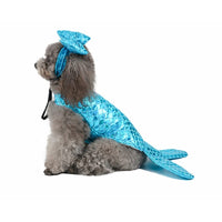 AE-PAWSTRIP dog apparel M Blue Mermaid Pet Costume