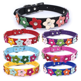 AE-SHOP1102 COLLARS Beautiful Spring Flowers Dog Collars - Multiple Colors