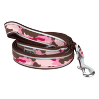 The Worthy Dog Leashes SM Pink Camo Dog Leash