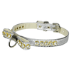 Mirage Pet Products Collars 10" / Slvr Bow Clear Bling Stones Pet Collar - Multiple Colors