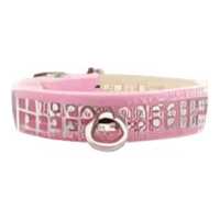 Mirage Pet Products Collars 10" / Lt.Pnk Patent Jewel Collar