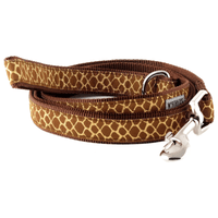 The Worthy Dog Leashes SM Giraffe Print Dog Leash