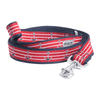 The Worthy Dog Leashes S Anchors Red/Navy Dog Leash - 2 Sizes