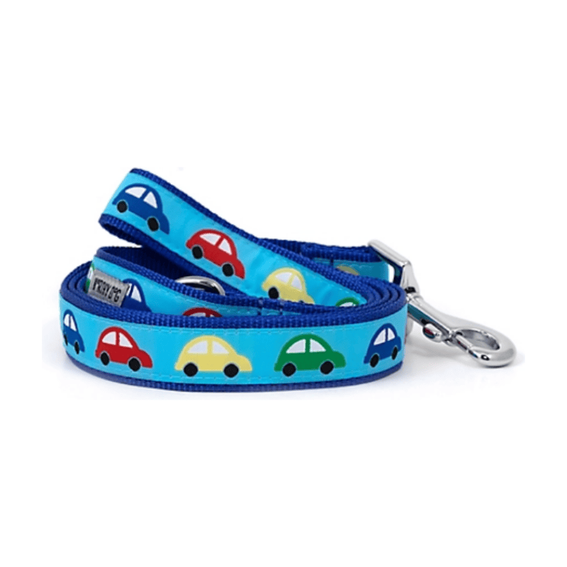 The Worthy Dog Leashes S Beep Beep Cars Blue Dog Leash - 2 Sizes