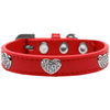 Mirage Pet Products Collars Red / 10 Bling Heart Dog Collar