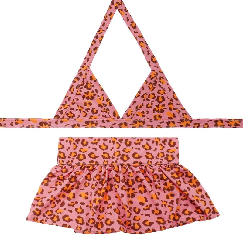 AE-GURU Swimwear XS Pink Cheetah Print Dog Bikini - 2 Piece