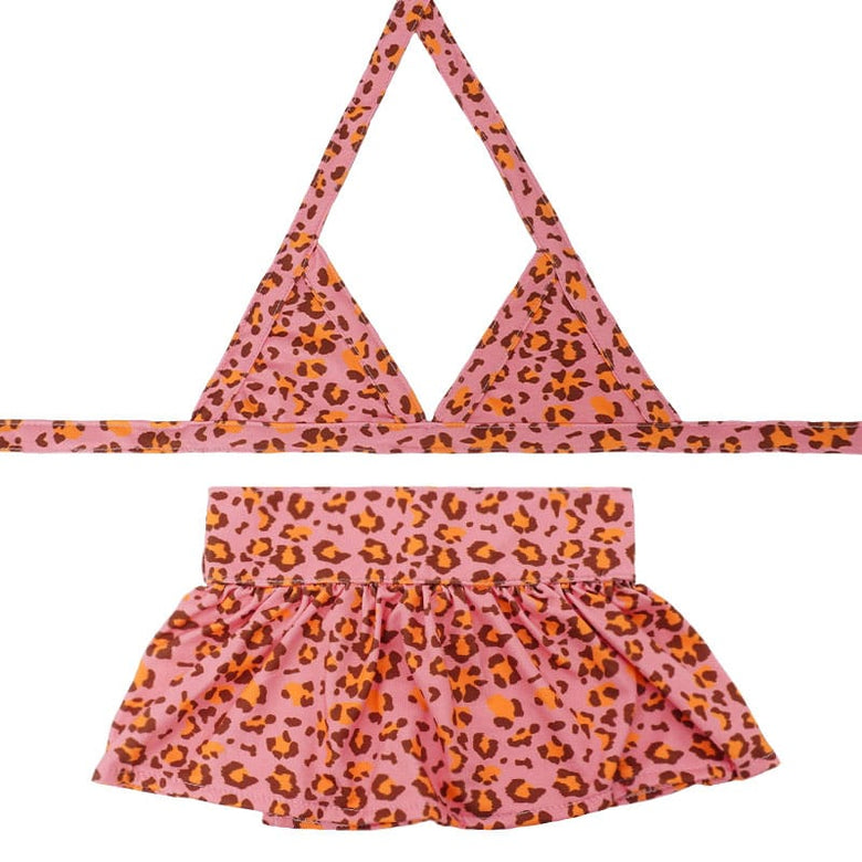 AE-GURU Swimwear XS Pink Cheetah Print Dog Bikini - 2 Piece