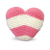 DogoPet.com Crochet Toys Stripy Heart Crochet Toy