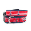 The Worthy Dog Collars-Leashes XS Anchors Red/ Navy Dog Collar