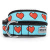 The Worthy Dog Leashes SM Graphic Hearts Blue Dog Leash - 2 Sizes