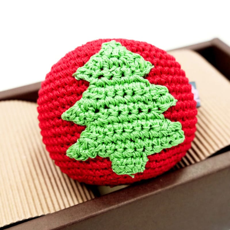 DogoPet.com Crochet Toys Christmas Tree Ball Crochet Toy