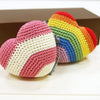 DogoPet.com Crochet Toys Rainbow Heart Crochet Toy