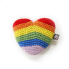 DogoPet.com Crochet Toys Rainbow Heart Crochet Toy