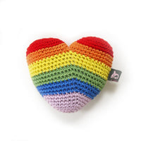 DogoPet.com Crochet Toys Rainbow Heart Crochet Toy