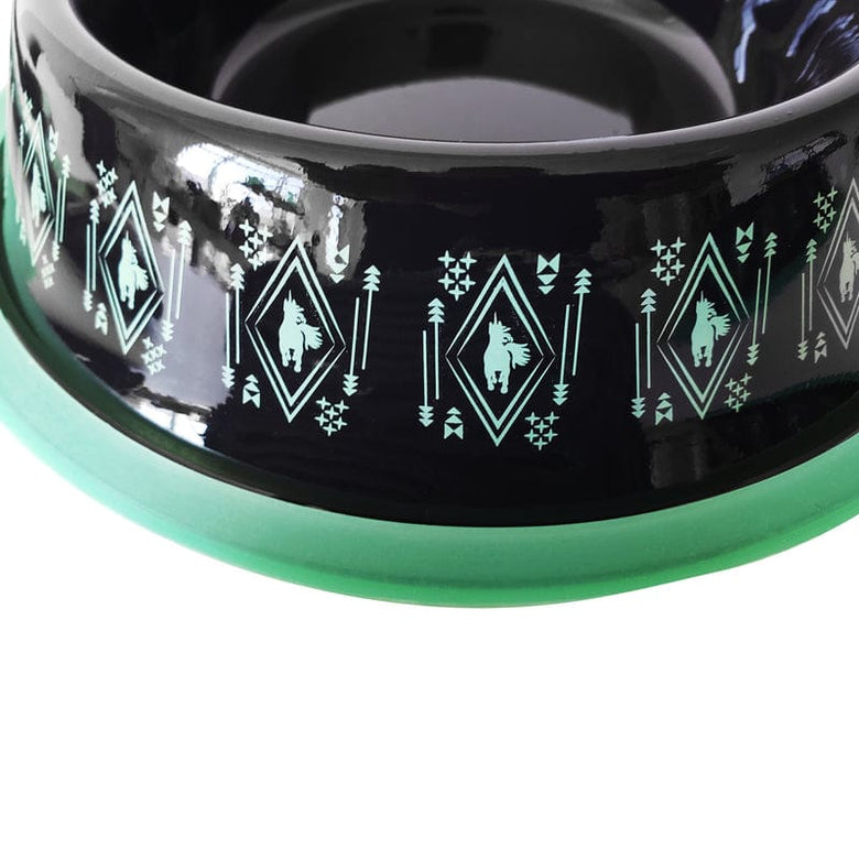 Jojo Modern Pets Bowls Non Skid Stainless Steel Dog Bowl - Unicorn Black