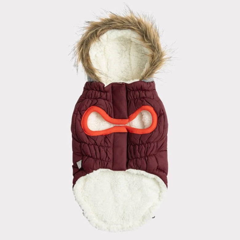 GF Pet Jackets Winter Sailor Burgendy Dog Parka - Only Available in Sizes 2XS and XS