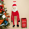 Christmas Holiday Crinkle Santa Plush Squeaky Dog Toy - 3 Sizes