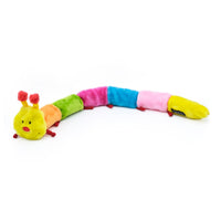 Caterpillar Deluxe Colorful Plush Squeaky Dog Toy