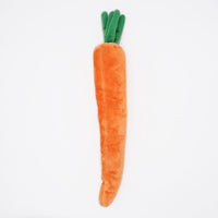 Jigglerz Carrot Plush Squeaky Dog Toy