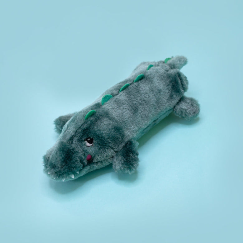 Bottle Crusherz Alligator Plush Squeaky Dog Toy