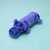 Bottle Crusherz Purple Plush Squeaky Hippo Dog Toy
