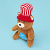 Cheeky Chumz Americana Patriotic Bear Plush Squeaky Dog Toy