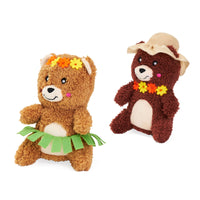 Cheeky Chumz Jr Pretty in Flowers Plush Squeaky Dog Toy Set - 2 Pk