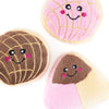 Pan Dulce Miniz Plush Squeaky Dog Toy Set - 3 Pk