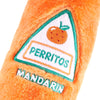 Happy Hour Crusherz Perritos Orange Mandarin Bottle Plush Squeaky Dog Toy
