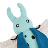 EcoZippy Corduroy Critter Beetle Plush Squeaky Dog Toy