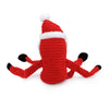 Christmas Holiday Crinkle Santa Plush Squeaky Dog Toy - 3 Sizes