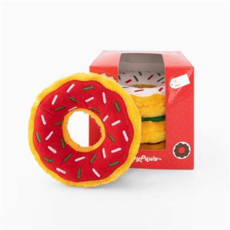 ZippyPaws dog toys Holiday Donutz Gift Box (4-pack) Dog Toys