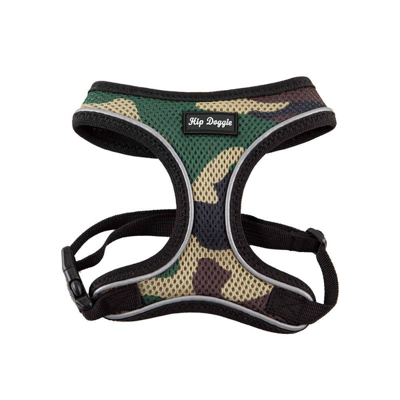 Barker's Bowtique Barker's Bowtique - Hip Doggie -  Ultra Comfort Harness-Camo - Multi: XS