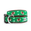 The Worthy Dog COLLARS XS Football Field Green Dog Collar
