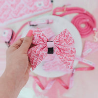 SASSY WOOF Bow Tie Malibu B Pink Sailor Bow Tie Dog Collar Attachment