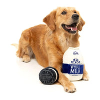 FuzzYard dog toys Milk & Cookie Plush Dog Toy Set - 2pk