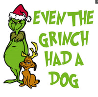 Sun Dog COLLARS Holiday Grouchy Grinch Green Dog Collar