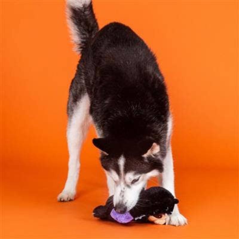 PetShop by Fringe Studio dog toys Halloween It Be Like Bat Purple Winged Sloth Crinkle Plush Squeak Dog Toy