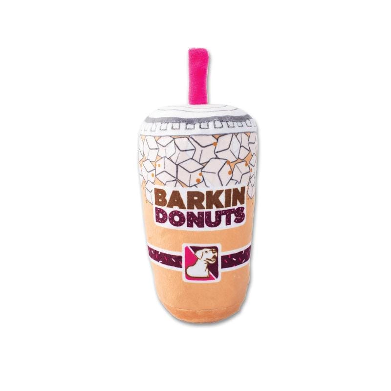 Wagsdale dog toys Barkin Donuts Iced Coffee Plush Dog Toy