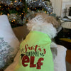 House of FurBaby House of FurBaby - Holiday Pet Shirt and Tutu | Santa's Cutest Elf: Green / XXS- under 3 lbs / Tee Only