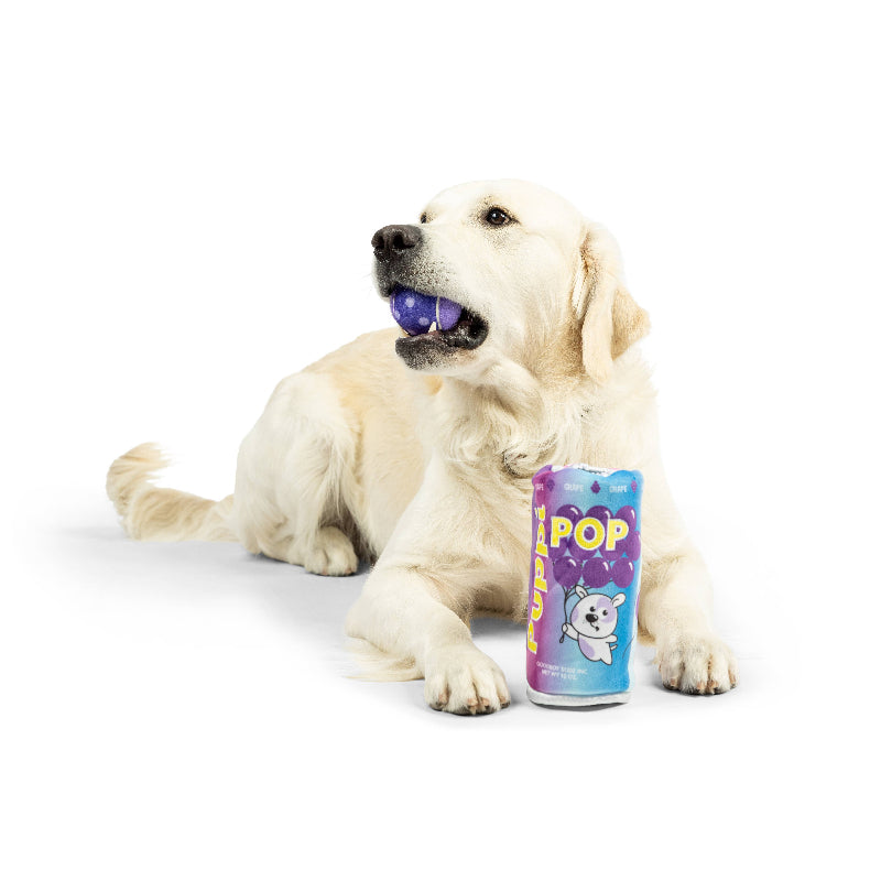 Huxley & Kent Huxley & Kent - Squeak 'n Peek Puppi Pop Grape Dog Toy: Small
