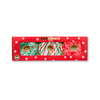 fabdog dog toys Christmas Holiday Festive Plush Squeaky Donuts Dog Toy Set - 3 Pk Box