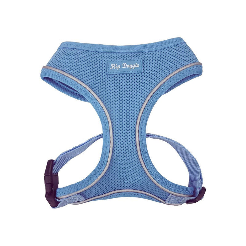 Barker's Bowtique Barker's Bowtique - Hip Doggie-Old Header Cards- Ultra Comfort Harness-Blue: M