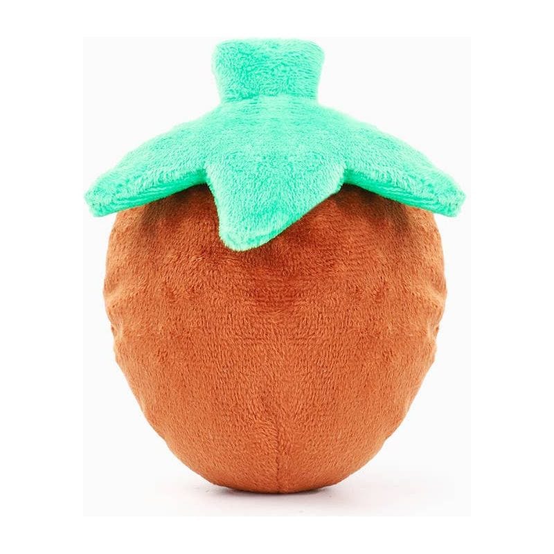 Hugsmart Products Inc dog toys Woof Love Strawberry Chocolate Dipped Ball Plush Dog Toy